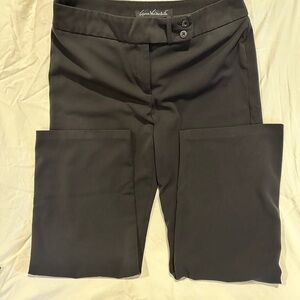 Gloria Vanderbilt Black Wide Leg Slacks sz 12 36” Waist 30” Inseam